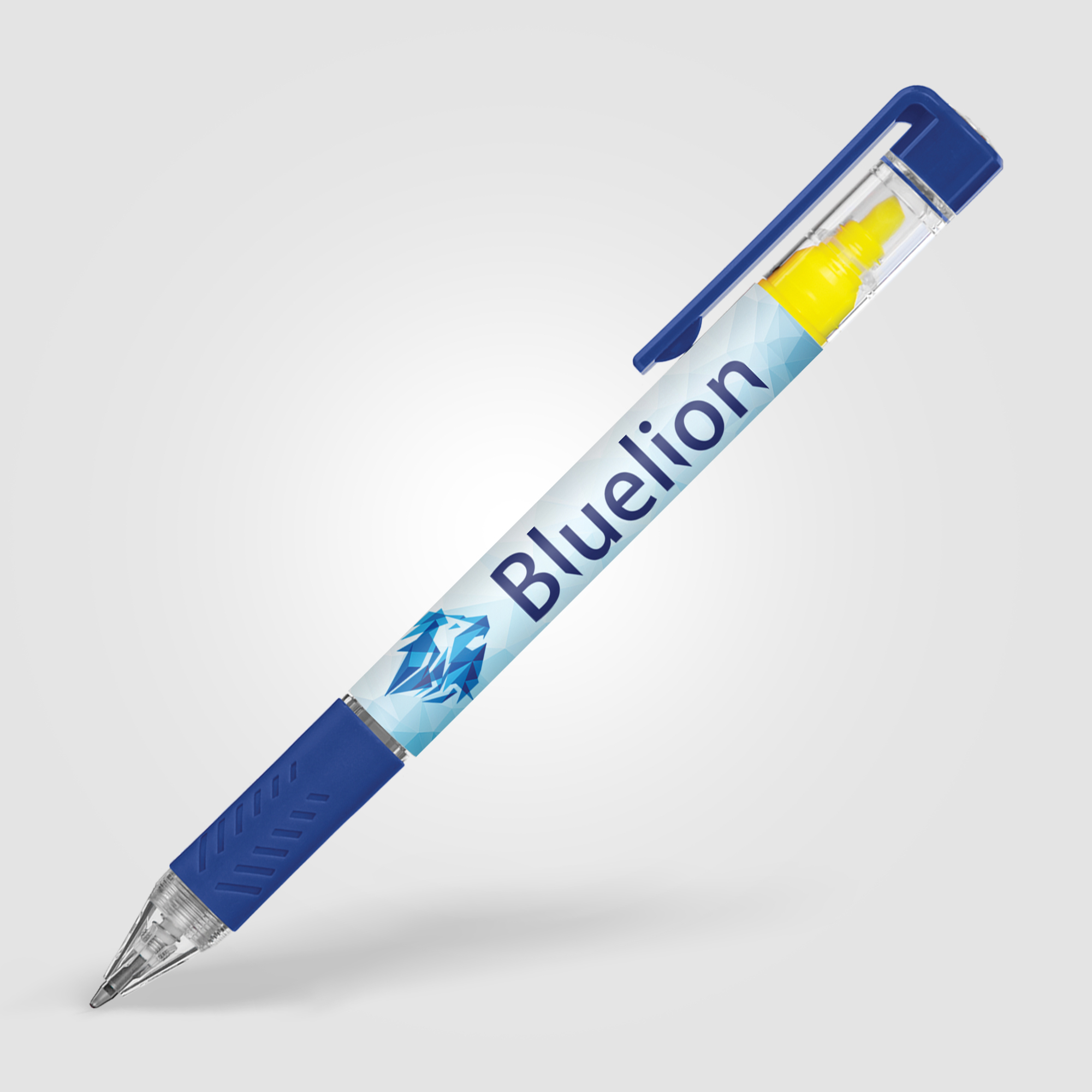 Stylo/Surligneur personnalisable - Bergman Bleu marine